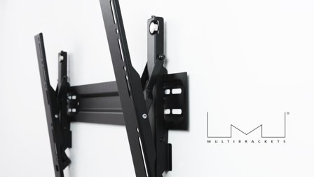 Multibrackets M VESA Wallmount Super Slim Tilt 600 MAX brakett - for flatpanel - skifersvart