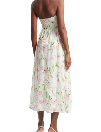 Bardot Lola Corset Midi Dress - White - 40