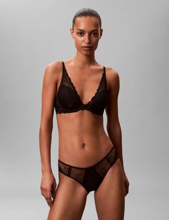 Calvin Klein Lightly Lined Plunge - Black - B x 70