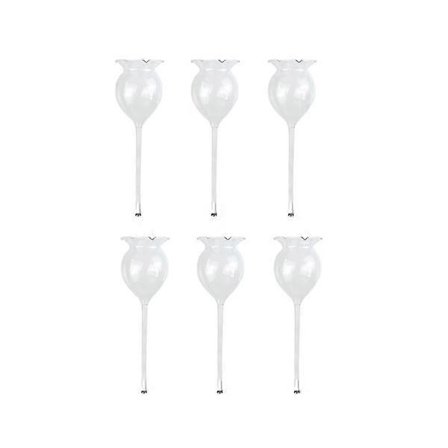 Selvvannende kuler for planter, selvvannende håndblåst klar glassplantevanningslampe for innendørs bruk