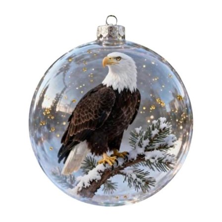 2026 Meri- ja metsäelämän lasikoristekokoelma, elävä käsintehty 3D-eläinkoriste, joulukuusen huoneen sisustukseen, loma-koristeet, kimalteleva