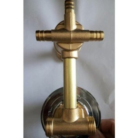 Väggmonterad 2/3/4/5-vägs vattenutlopp mässing duschblandare skruv eller intubation koppar duschkabin duschrum mixer