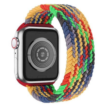 Apple Watch (45 mm) elastiskt klockarmband - Färgglad Grön / Storlek: S