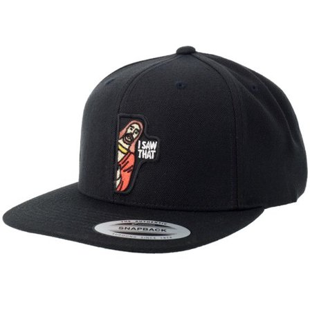 Iconic - Svart snapback Keps - I Saw That Black Snapback @ Hatstore