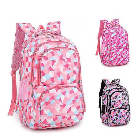 Barnens Ryggsäck Skolväska För Flickor Pojkar Studenter Lätt Skolväska S(Rose Red)