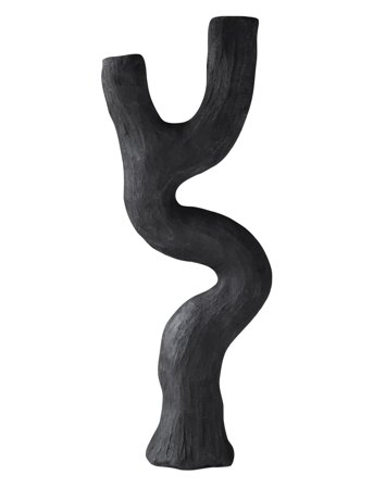 Mette Ditmer Art Piece Candleholder - Black - H:40.5CM