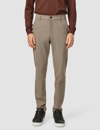 Shaping New Tomorrow - Essential Pants - Dark Beige Melange - Slim Fit - Herre - Størrelse 32/28