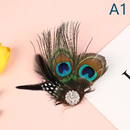 e Peacock Feather Hiusklipsit Muoti Hiuskoriste Hiukset Cl