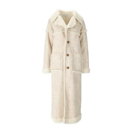 Weili Zheng Faux Fur & Shearling Jacka vit, Dam, Dam, Storlek: S