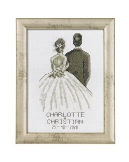 Stickpackung Bild Brautpaar