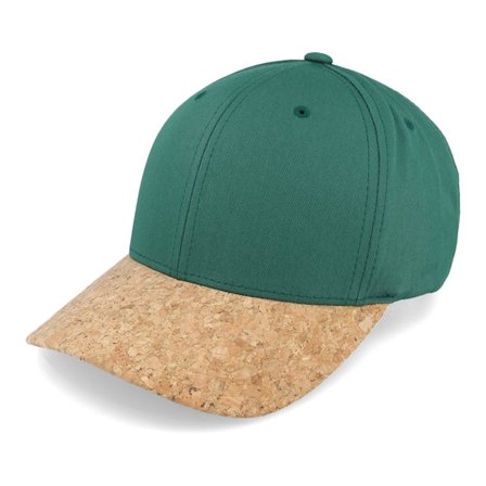 Yupoong - Groen adjustable Cap - Spruce/Cork Adjustable @ Hatstore
