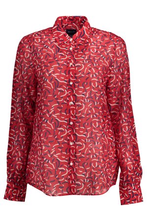 Gant Camicia Maniche Lunghe Donna Rosso