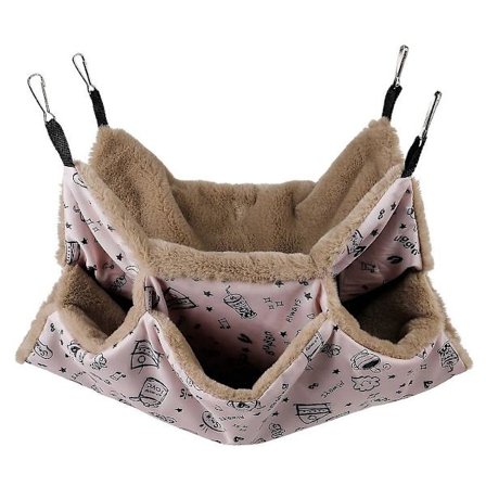 Liten husdjursbur hängmatta marsvin bur tillbehör sängkläder, varm hängmatta