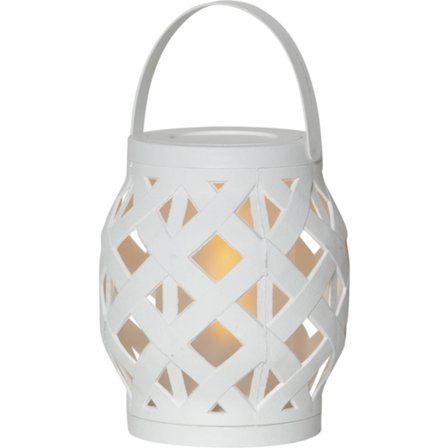Star Trading - Bærbar lampe Flame lantern 062-15 Hvit