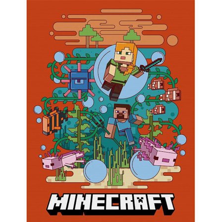 Minecraft Canvas 40,5cm x 2cm x 30,5cm Flerfärgad