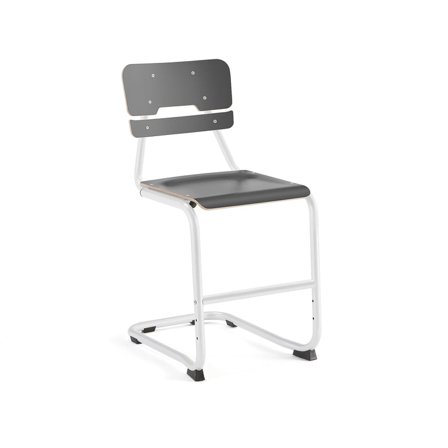 Klassenzimmerstuhl LEGERE I, H 500 mm, weiß, anthrazit