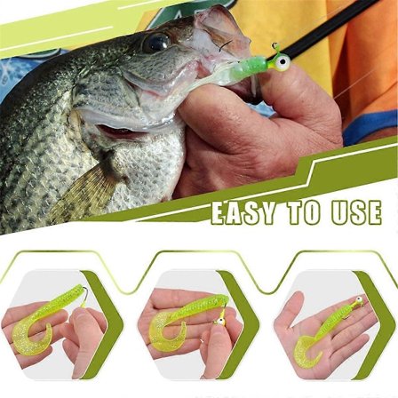 50 stk. Crank Jig Hovedkrog, Farverig Hammerformet Hovedkrog, Fiske Lokkemad Jig Hoveder med Kuglehoved