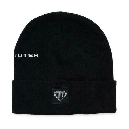 Iuter Logo Fold Beanie Sort, Herre Accessories, Størrelse: ONE Size