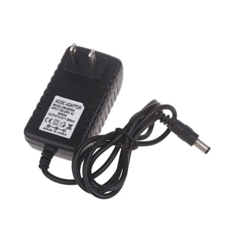 4.5V 1A/4.5V 300mA Adapter Strømforsyningsledning Kabel Vegglader 5.5x2.5mm Spiss Negativ Hylse Positiv for LED-lys