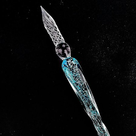 Crystal Glass Ink Gift Pen Retro Handmade Dip Pen Writing Art Decoration