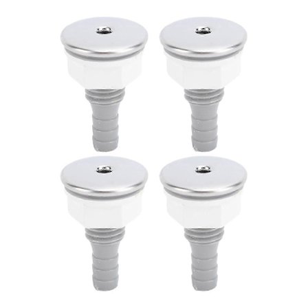 4 stk. boblebad luftbobledyse PVC SPA Boblebad Rett bobledyse for bassengtilbehør