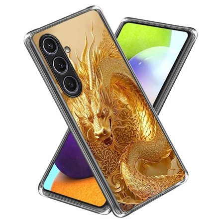 Vibe Samsung Galaxy S25 Plus skal - Gulddrake-Mönster