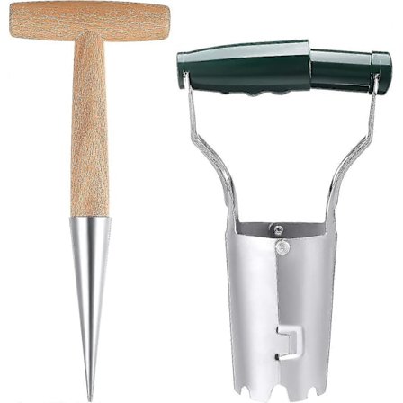 Løgplante-sæt, håndholdt løgplanteværktøj med traditionel dibber til udendørs haveplantning i potte