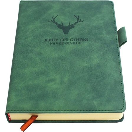 A5 Notesbog Journal - Hardback Executive Notesbøger med Premium Tykt Papir, College Linjeret Journal, 8,3"×5,8", 360 Sider (Grøn)