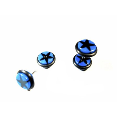 Fake Plugg Stjärna Blå och svart