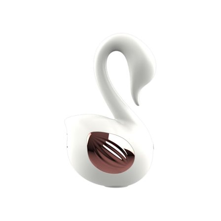 Swan Multi-frekvens Sugende Massasje Vibrator for Kvinner (Hvit)