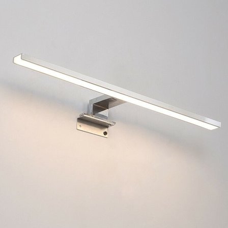 40cm LED Spejllampe til Badeværelse 7W 700 Lumen 230 Volt Badeværelsesspejllampe Fuldt Aluminium 3i1 Badeværelsesspejllys Vandtæt IP44 (Hvidt Lys 
