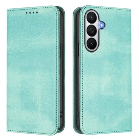 Samsung Galaxy S26 / S26 Pro Plånboksfodral Retro Textur RFID-Skydd - Mint Grön