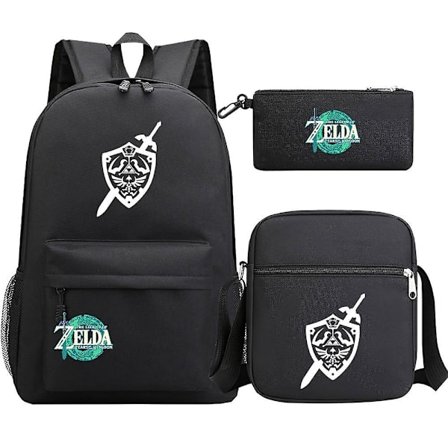 Zelda Kingdom Tears Print Ryggsäck Set för Tonåringar och Studenter - Herr- och Damväska Ensemble7