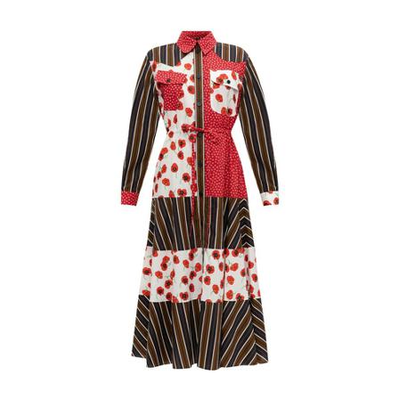 Kenzo Patterned Klänning röd, Dam, Dam, Storlek: S