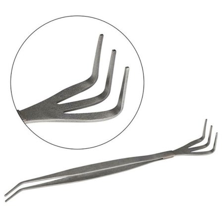 2-i-1 Bonsai Rotrake Rustfritt Stål Hagepinsett Hageverktøy