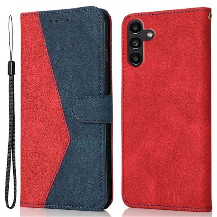 For Samsung A56 5G Two-Tone Leather Wallet Case Protective Flip Stand Multicolor