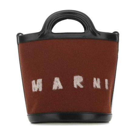 Marni, Handbags Bruin, Dames, Maat:ONE Size