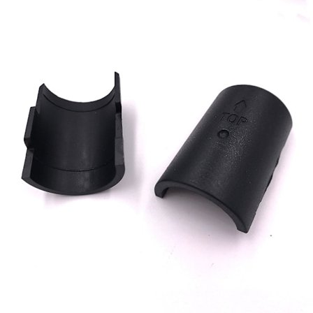 25,4 mm Bambu Rörfästklämmor i Plast Högkvalitativa Abs Plastklämmor Svarta Plast Rörklämmor, 24 st