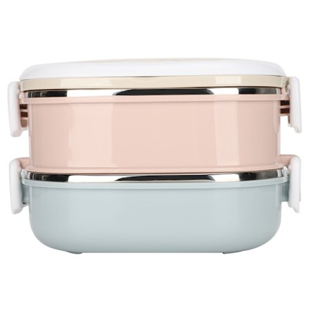 Isolerad Lunchlåda i Rostfritt Stål - 2 Lager, 1800ml