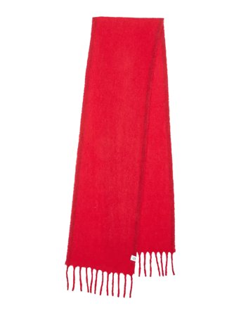 Becksöndergaard Solid Yuta Scarf - Red - ONE SIZE