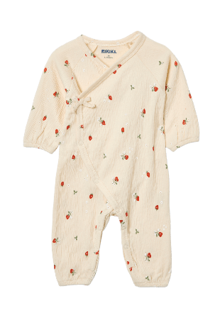 RIKIKI Onesie i krinklad bomullsjersey LILA Underdelar Röd 68