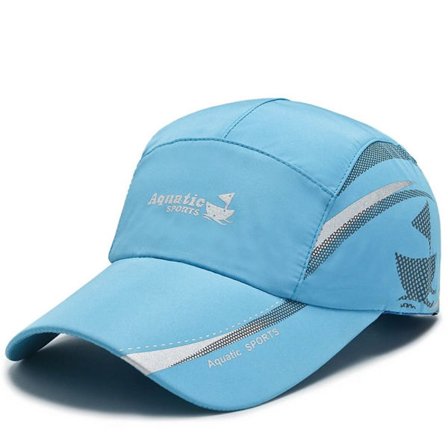 Qucik Dry Baseball Caps Golf Fiske Cap SKY BLUE