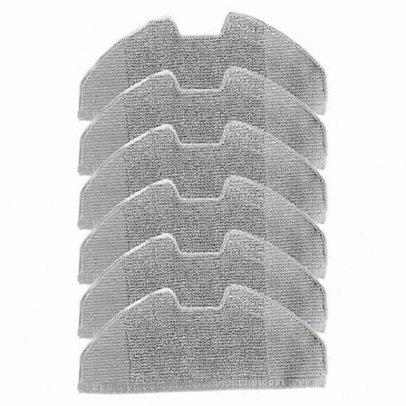 6-pak Vaskbare Moppepuder til Robotstøvsuger X8 Pro-serien, Genanvendelig Ekstra Klud til Gulvrengøring