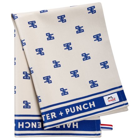 Staub Buster+Punch kjøkkenhåndkle 50 x 70 cm' - 'Hvit/blå