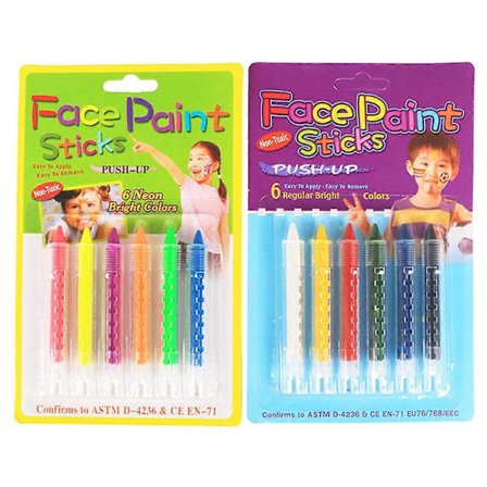 2025 12 stk Halloween Party Malerkritt Ansikts- og Kroppsmalingsstift for Maskerader