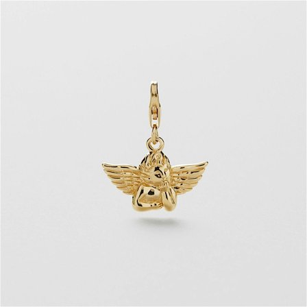 Angel Charm - 24K GULLBELAGT STERLINGSØLV