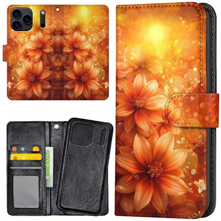 iPhone 17 Pro - Plånboksfodral/Skal Flowers