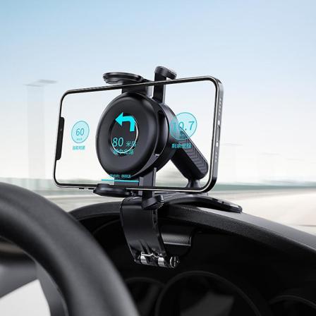 Autopuhelimen pidikkeen pidike Monitoiminen 360 pyörivä autoteline Säädettävä automaattinen puhelinteline jalusta Takapeilikiinnitys| universal 