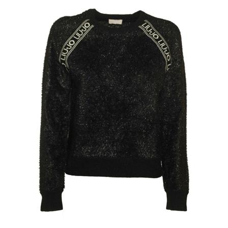 Liu Jo, Sweatshirts Czarny, Kobieta, Rozmiar: S