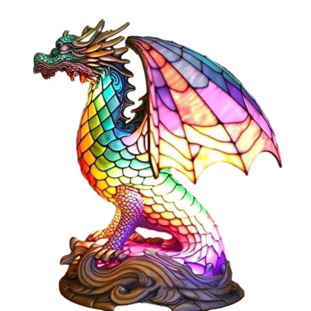 Stilige dyre-skrivebordslamper med glødende dekorasjon, kompatibel med hjemmet og soverommet -ES